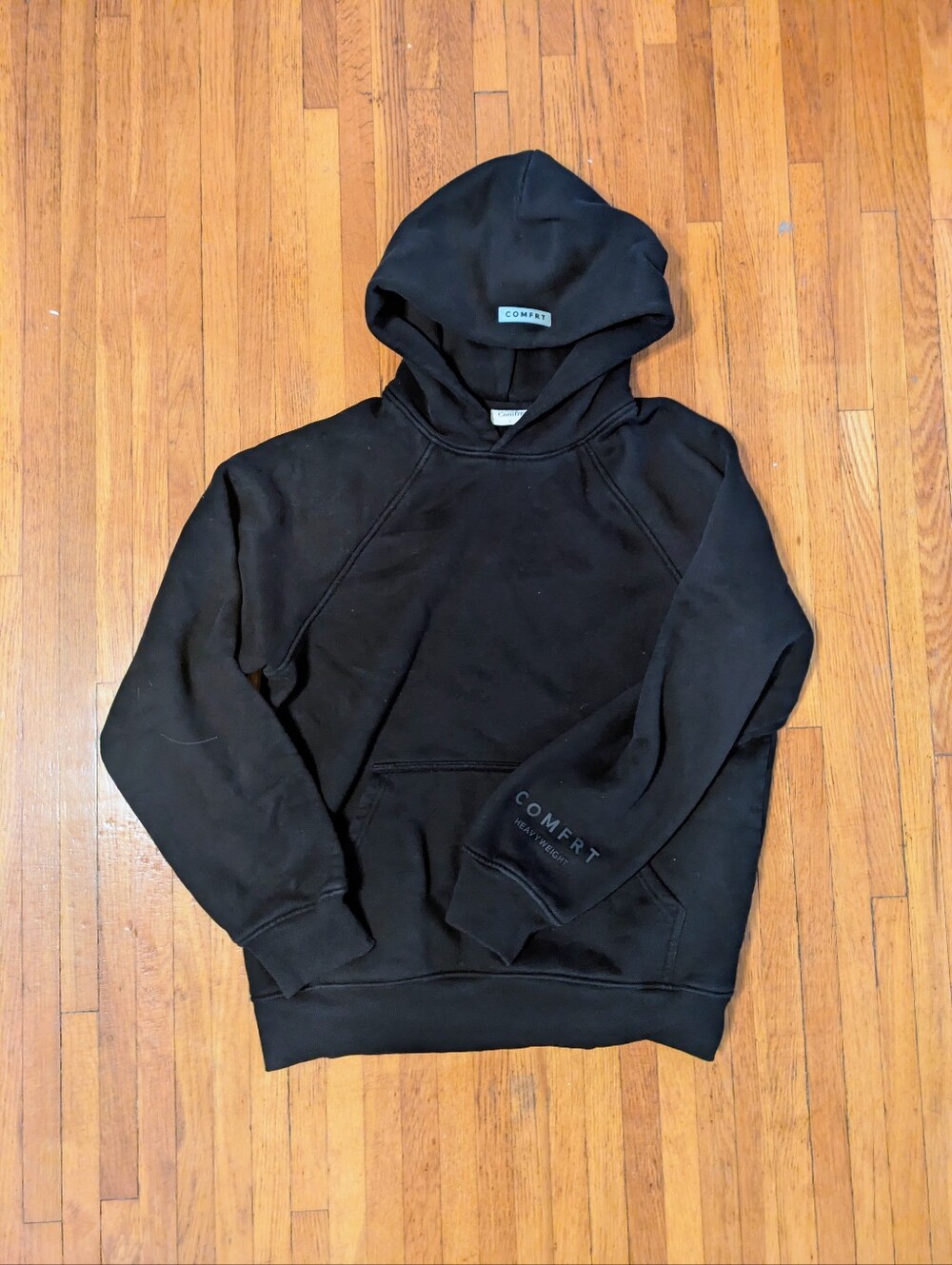 COMFRT Heavyweight Hoodie Black Onyx Size Large